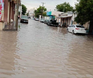 Tormenta causa apagones y encharcamientos en Río Bravo