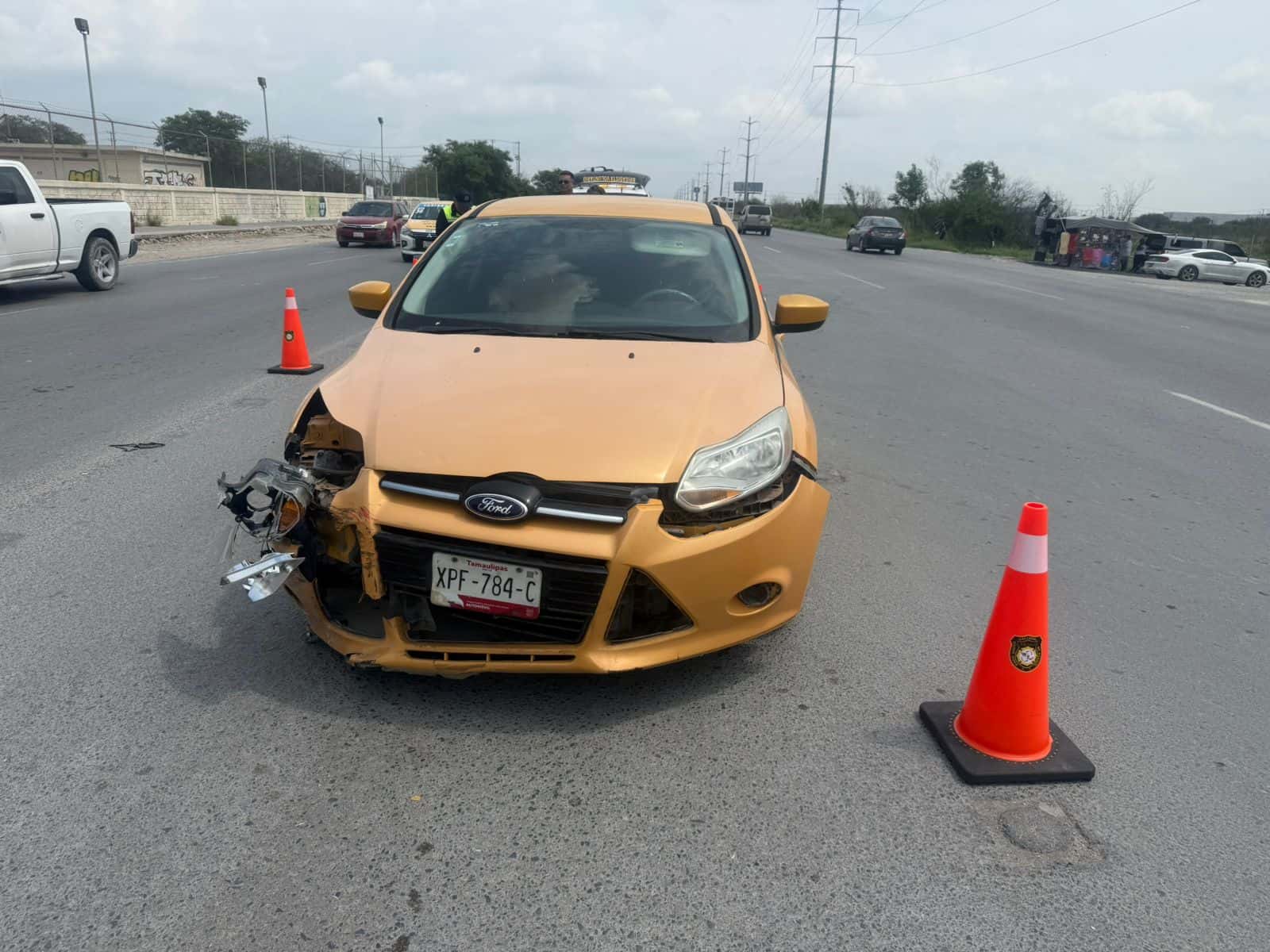 Motociclista herido en choque vehicular Motociclista herido en choque vehicular