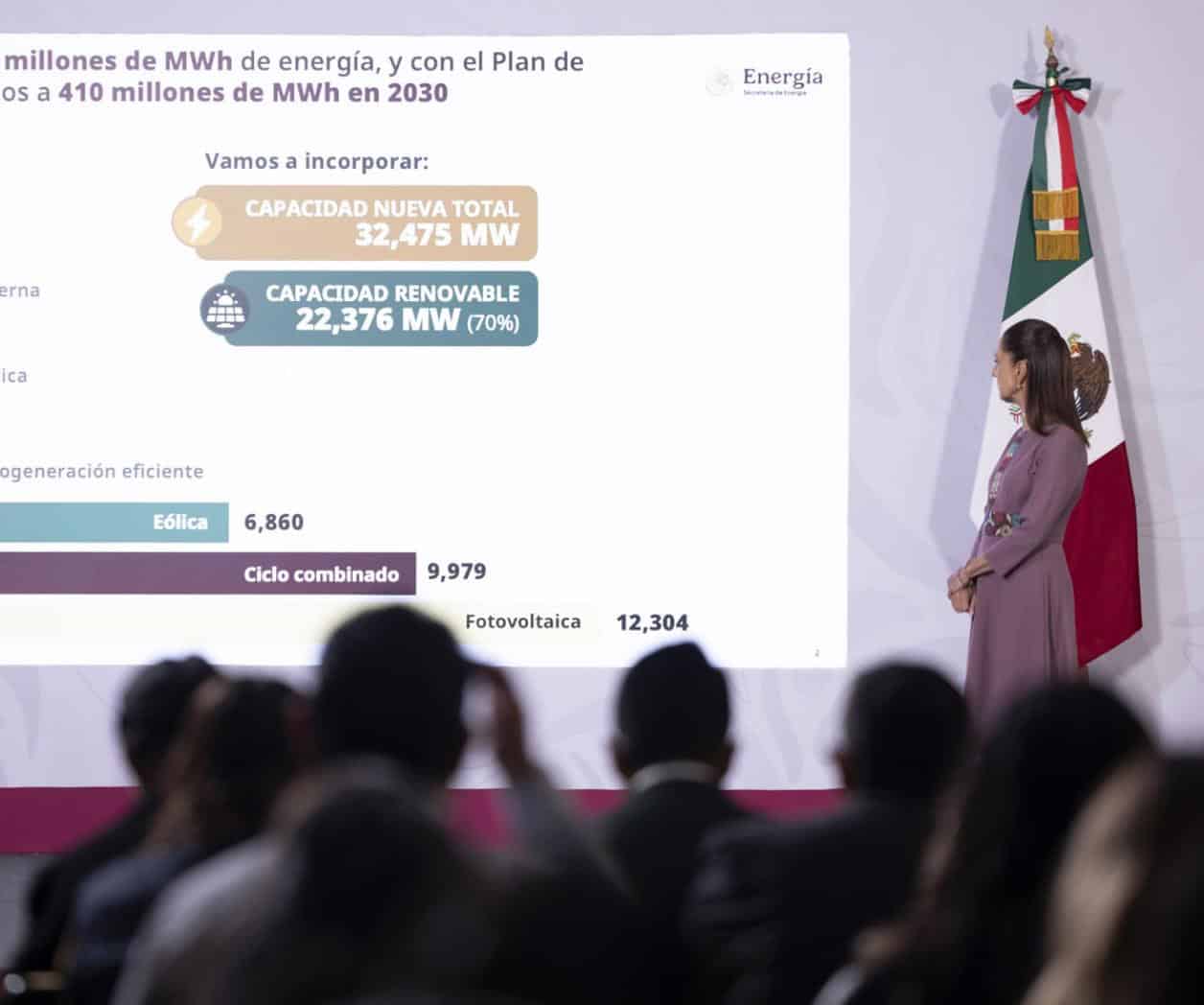 Presenta Sheinbaum plan de energías renovables al 2030