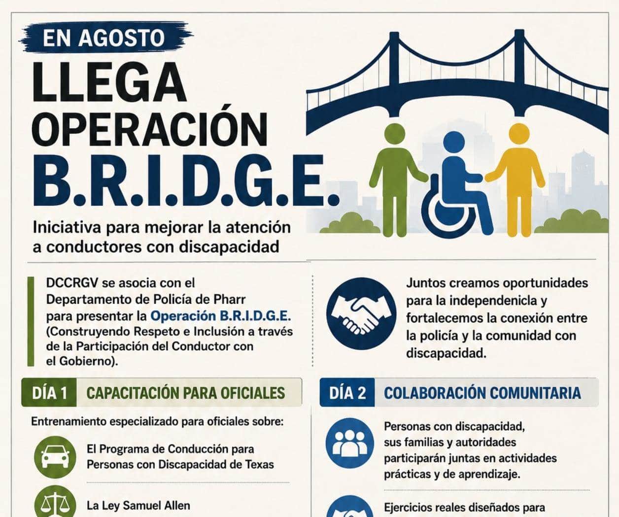 Impulsan el programa de inclusión vial en Pharr