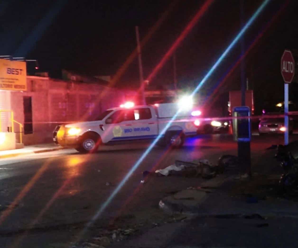 Muere motociclista tras choque en Río Bravo