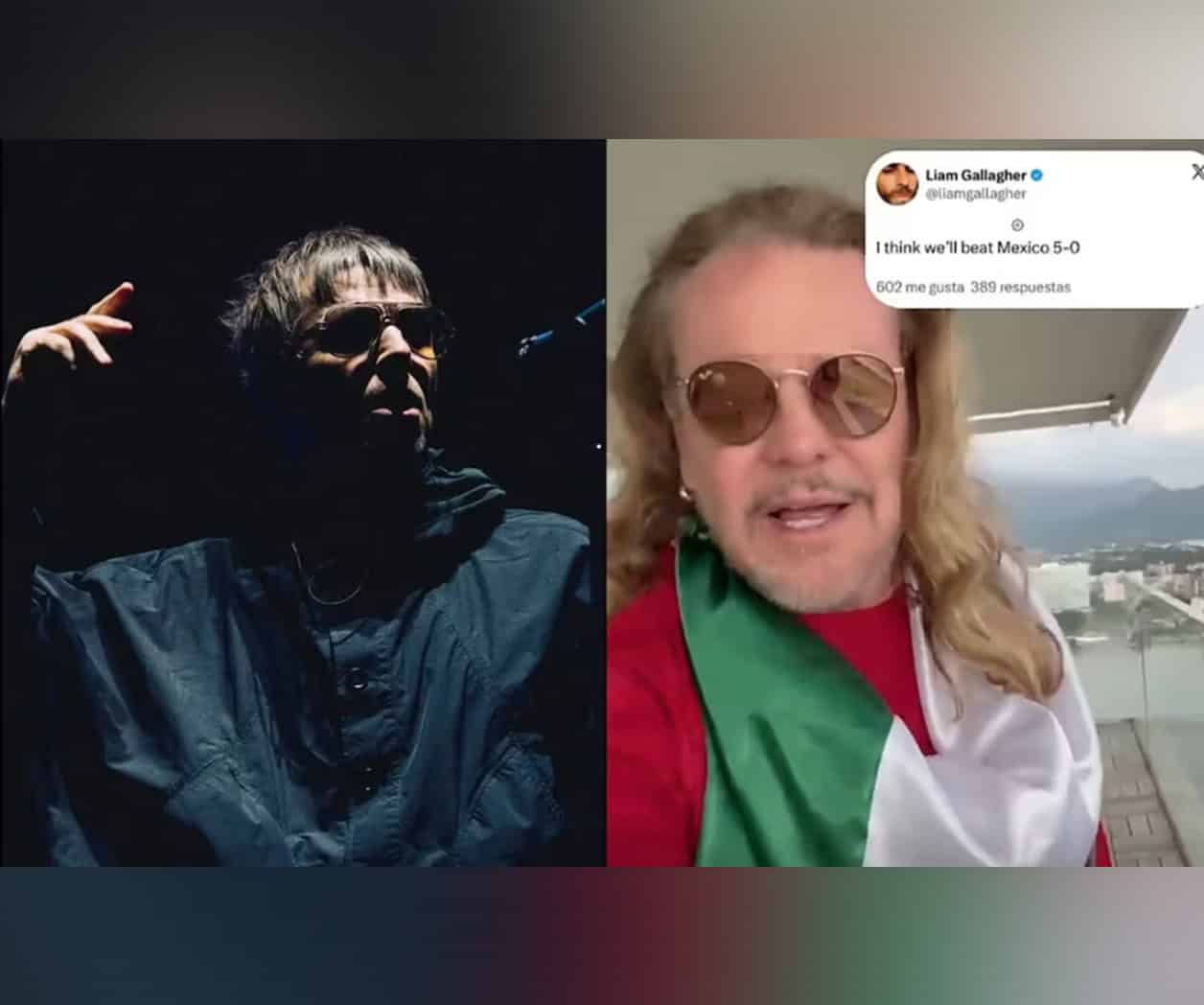 Fher de Maná confronta a Liam Gallagher, de Oasis