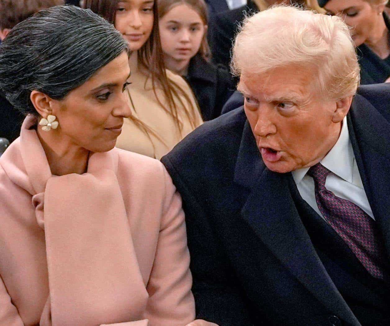 Trump participa en pódcast de Usha Vance y lee un libro infantil