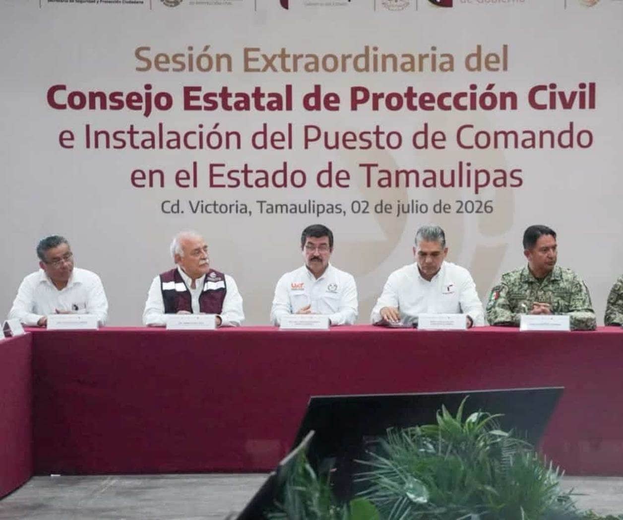 Dámaso Anaya en la instalación del Puesto de Comando Interinstitucional contra Ciclones Dámaso Anaya en la instalación del Puesto de Comando Interinstitucional contra Ciclones