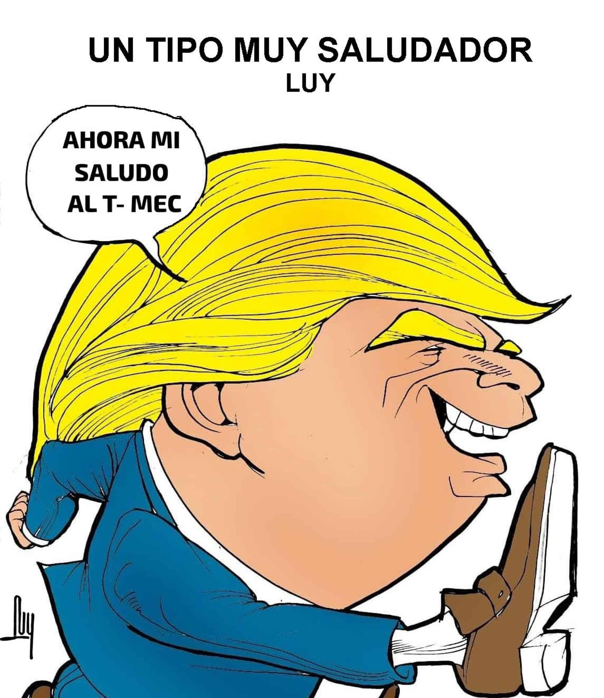 Un tipo muy saludador