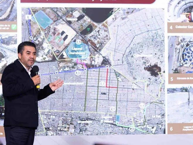 Reportan avance del 90% en obras hidráulicas del Edomex