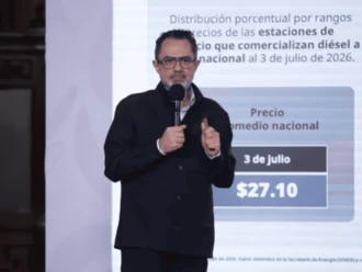 Profeco destaca precio del diésel en 27 pesos por litro