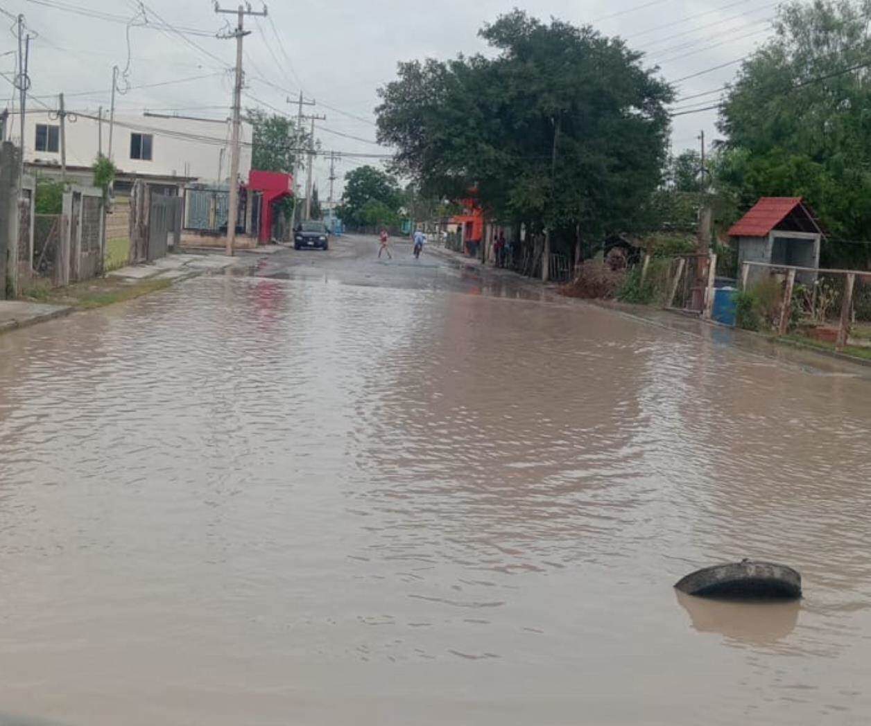 Denuncian vecinos drenaje obstruido