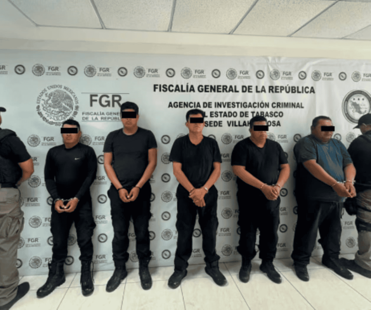FGR detiene a 6 policías de Tabasco por presunto secuestro