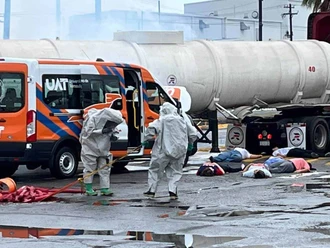 Simulacro de derrame químico moviliza a Matamoros