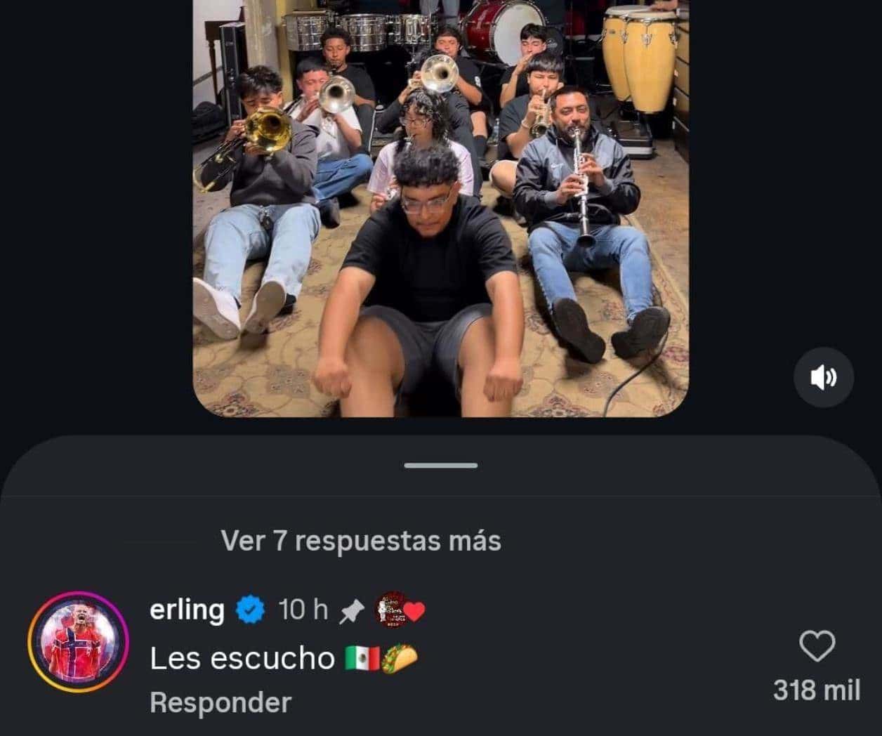 Haaland se vuelve viral al reaccionar a su corrido