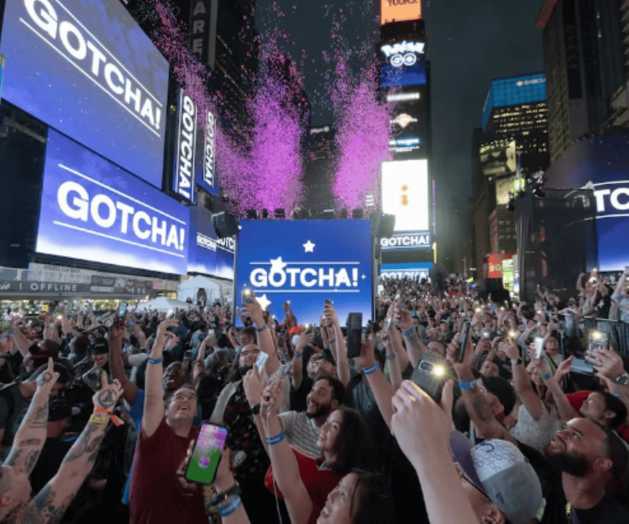 Pokémon Go celebra 10 años y jugadores se reúnen Times Square