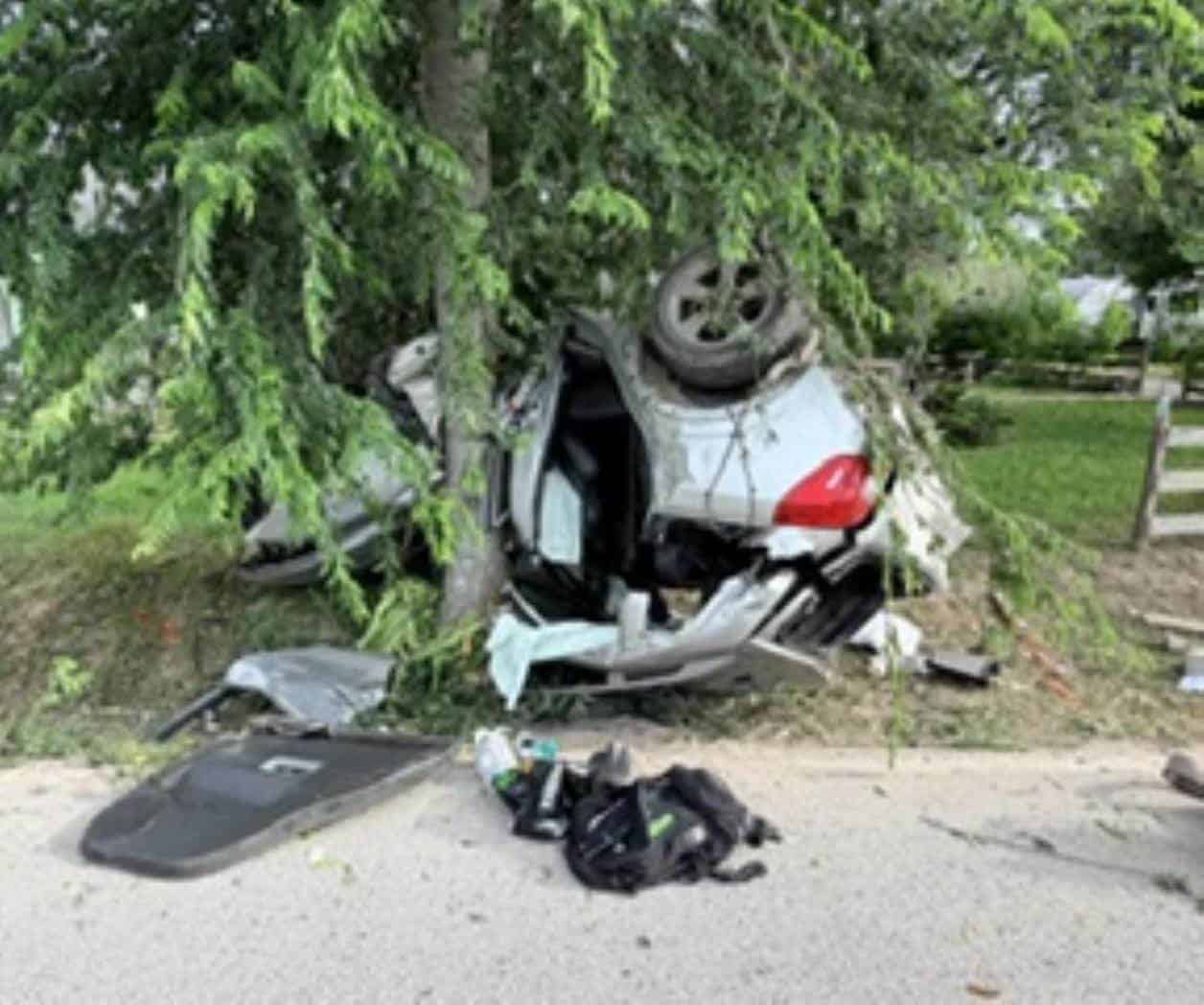 Muere conductor de auto robado en accidente tras una persecución policial