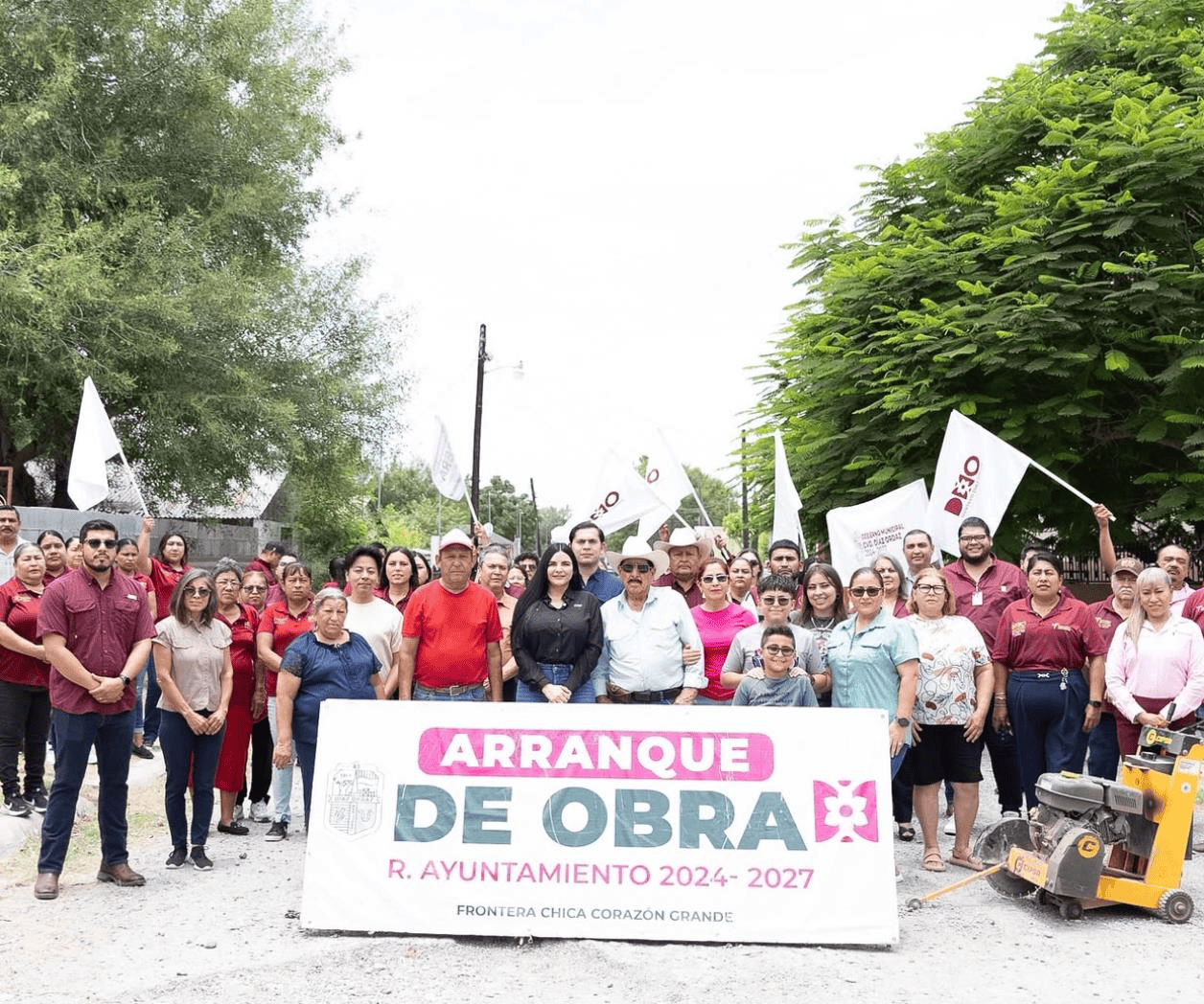 Inician pavimentación de la calle Plutarco Elías Calles