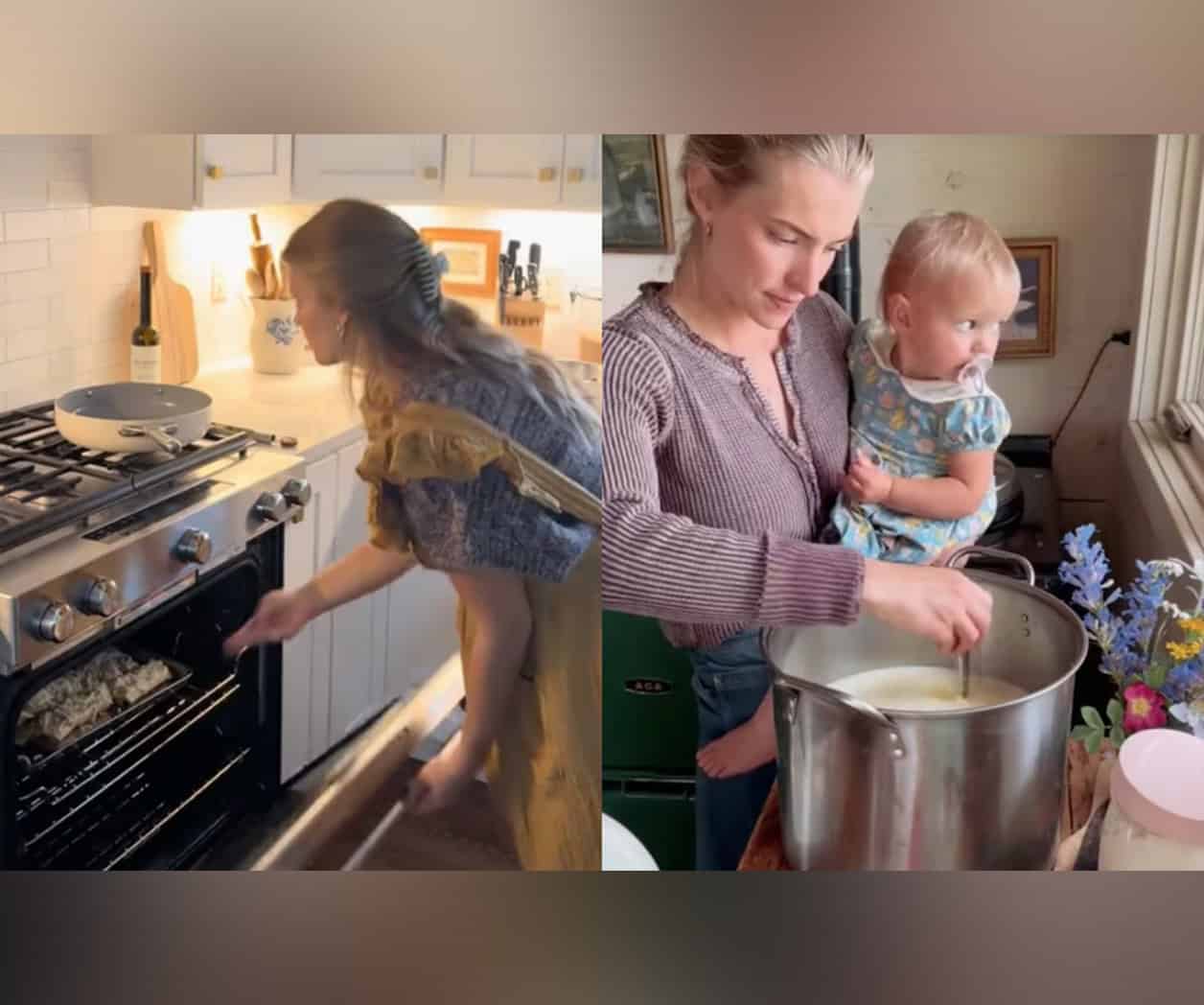 El fenómeno tradwife crece en TikTok