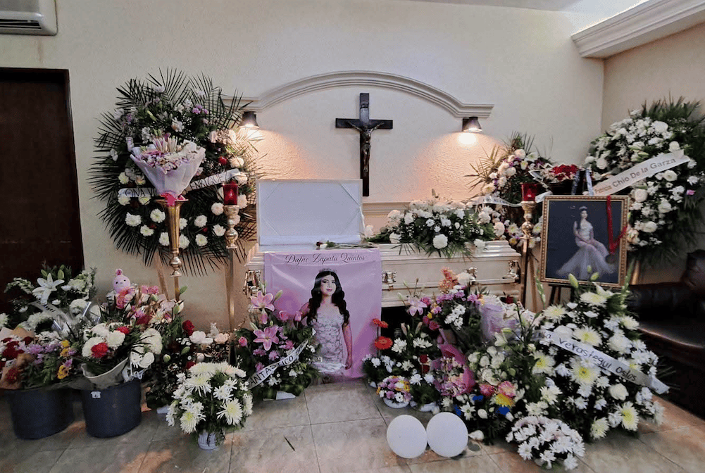 Dan último adiós a Dafne Zapata en Tamaulipas Dan último adiós a Dafne Zapata en Tamaulipas