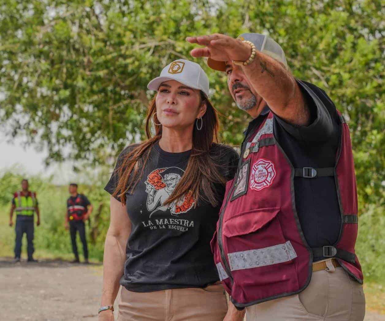 Supervisa alcaldesa la creciente del río Bravo