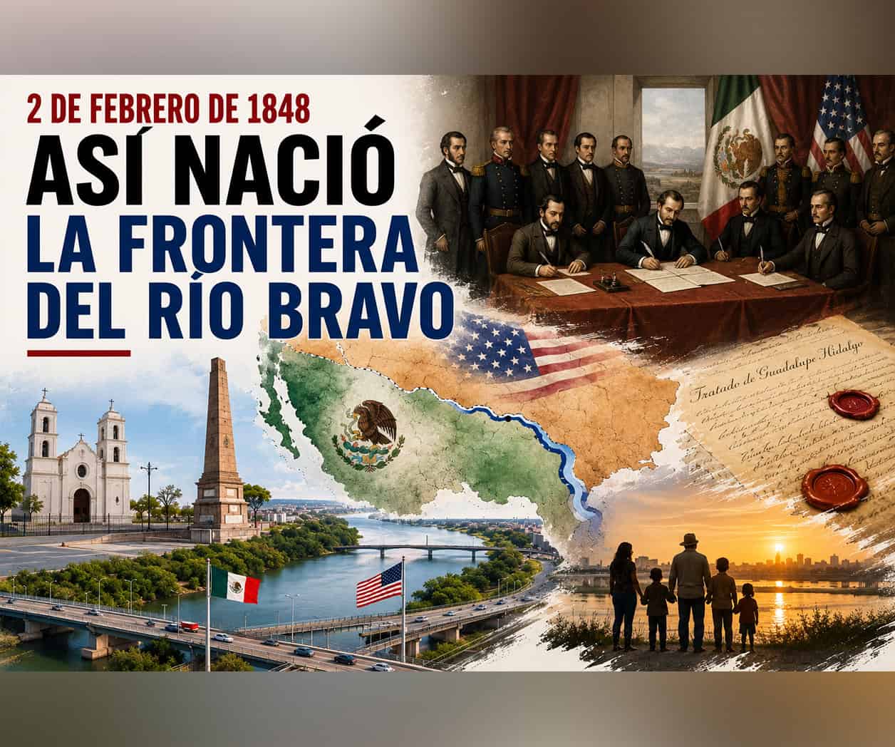 Frontera unida por  la historia