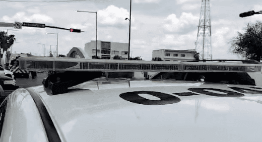 Se registra accidente vehícular en el cruce vial del boulevard Morelos con calle Tiburcio Garza Zamora.