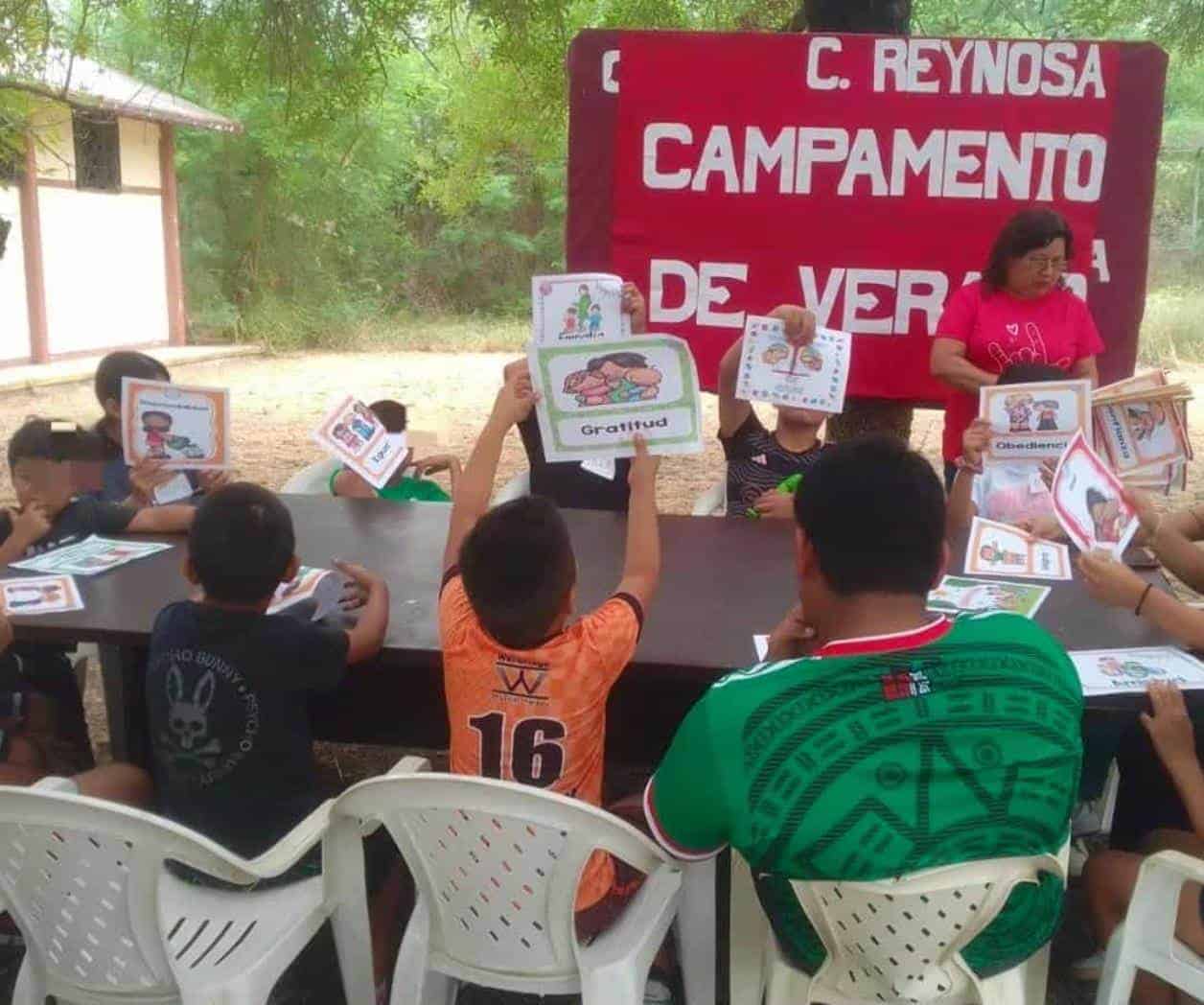 Realizan campamento preventivo para menores en Reynosa