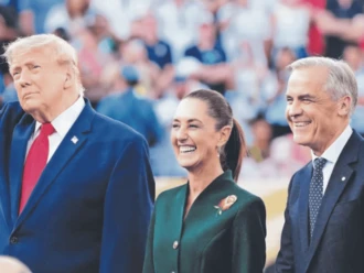 Sheinbaum revela breve charla con Trump y Carney en final del Mundial