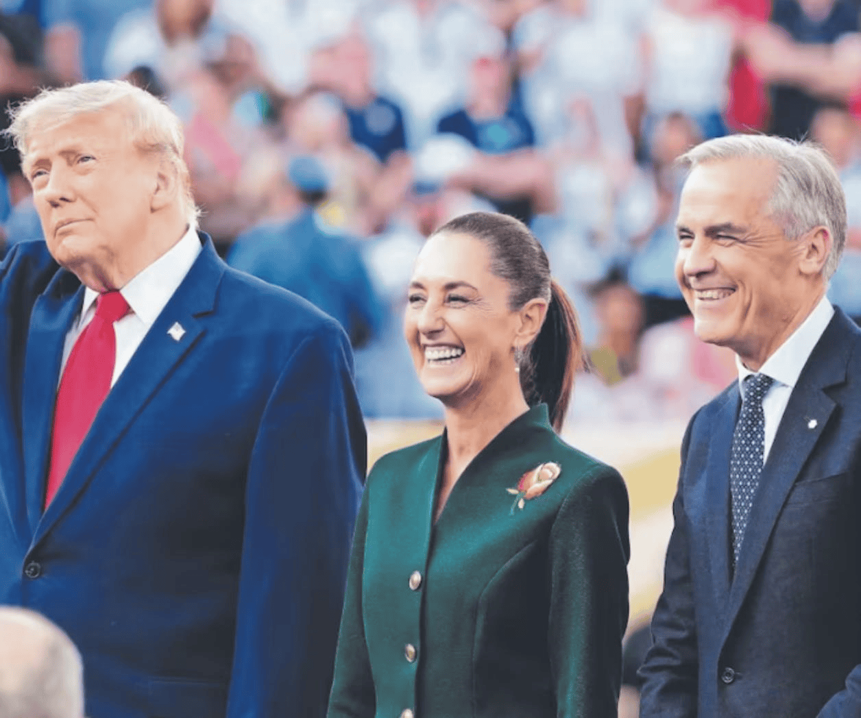Sheinbaum revela breve charla con Trump y Carney en final del Mundial