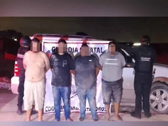 Caen cuatro con presunta droga en operativo de Matamoros
