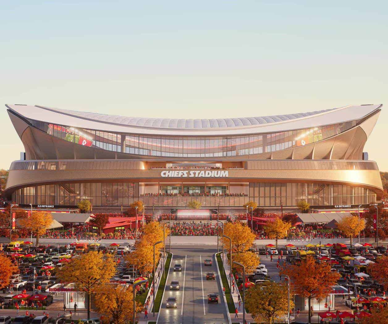 Presentan Jefes primeros diseños de nuevo estadio