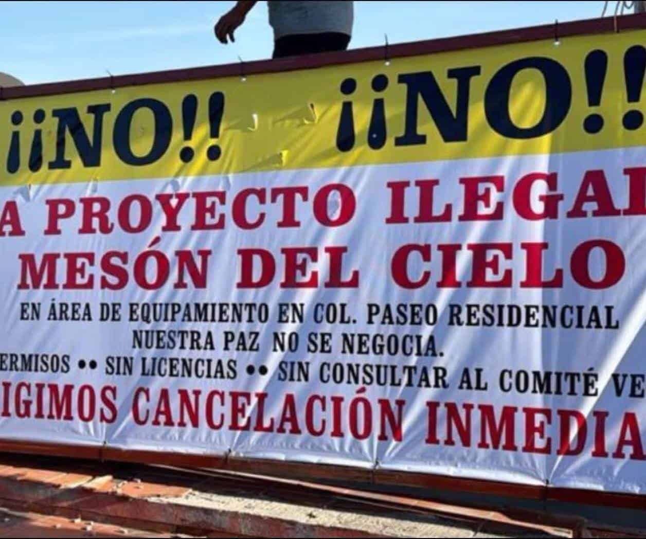 Inconformidad de vecinos detiene construcción en Paseo Residencial Inconformidad de vecinos detiene construcción en Paseo Residencial