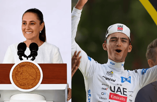 Sheinbaum felicita a Isaac del Toro tras su histórico Tour de Francia