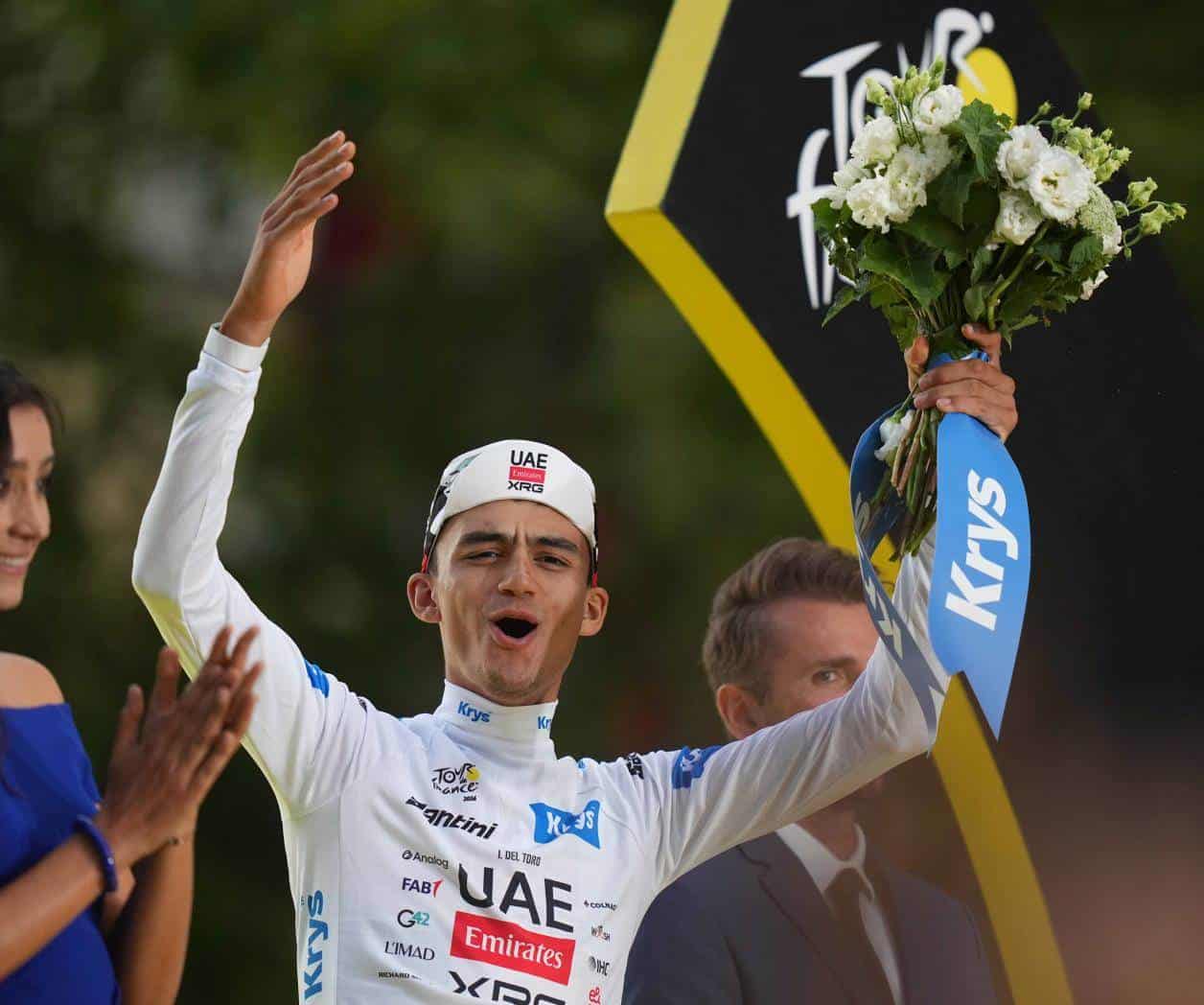 Isaac del Toro, tercer lugar en  Tour de Francia