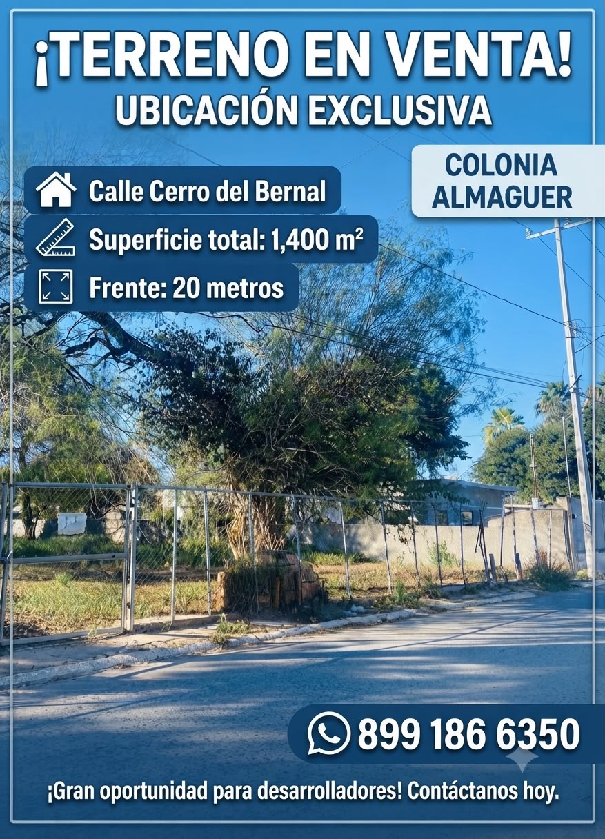 ¡OPORTUNIDAD! VENDO TERRENO 