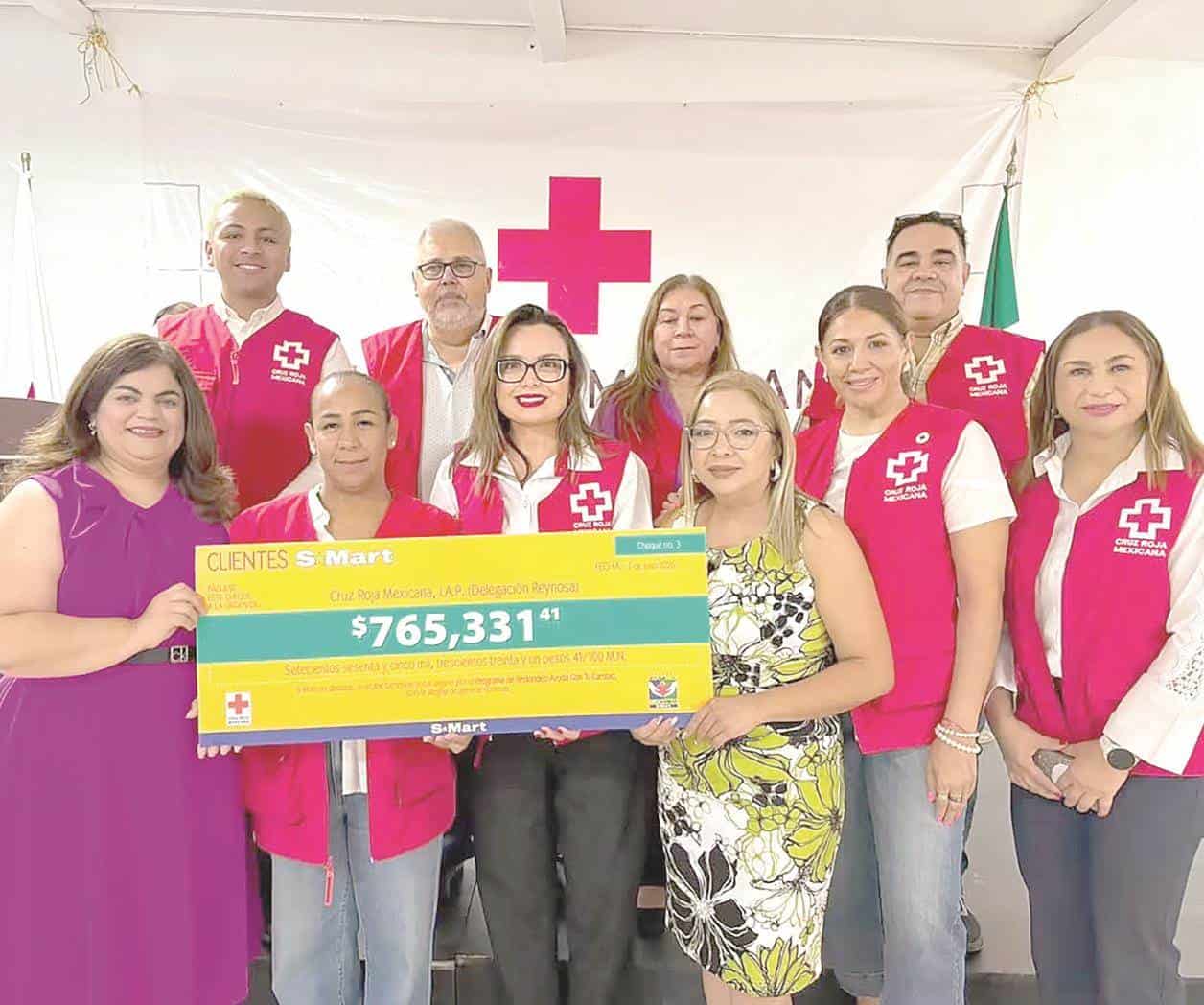 Cruz Roja recibe donativo de campaña de redondeo