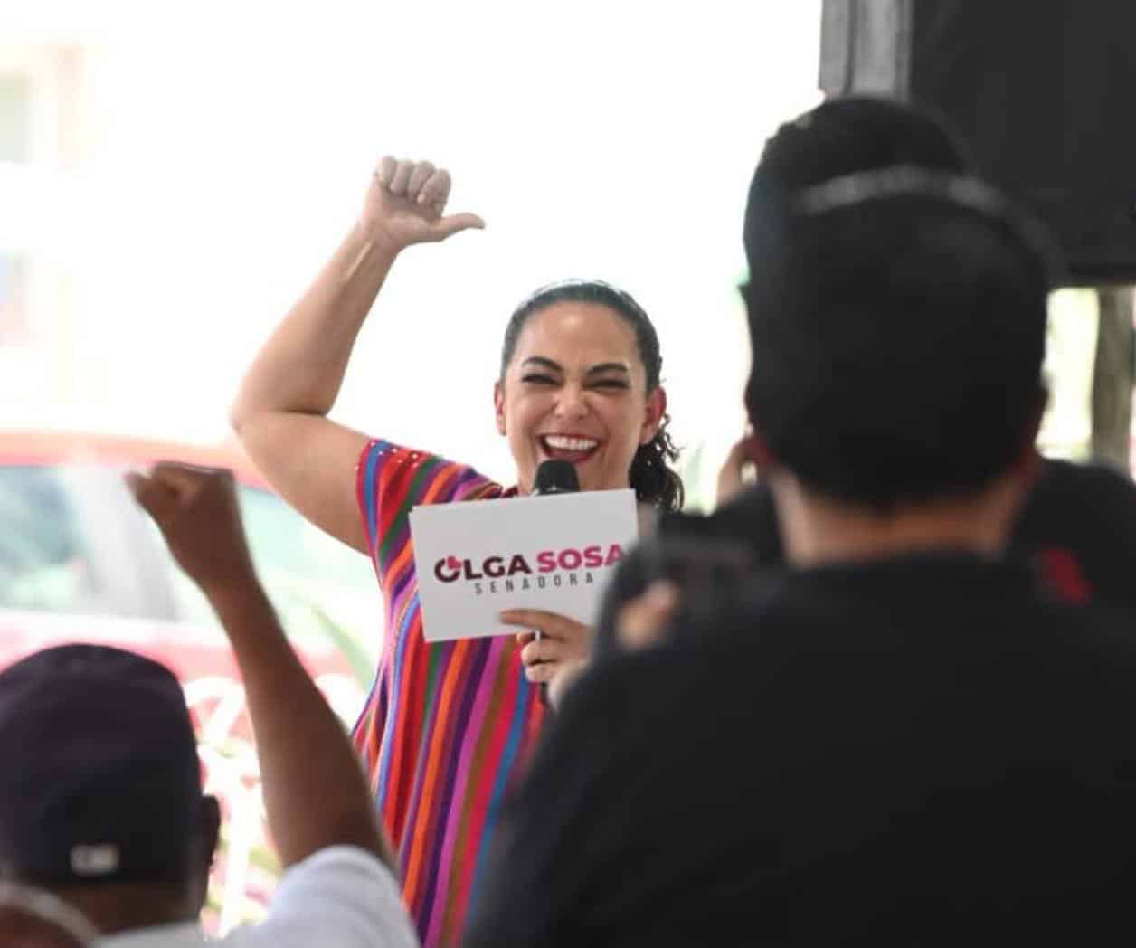 Olga Sosa destaca obras de la 4T en Tamaulipas