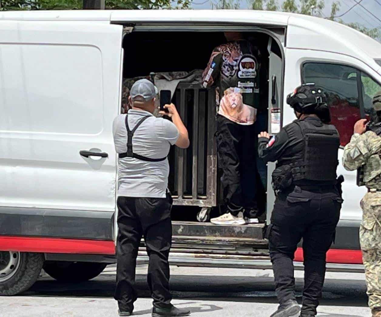 Rescatan a león en Matamoros; lo llevan a Ecopark