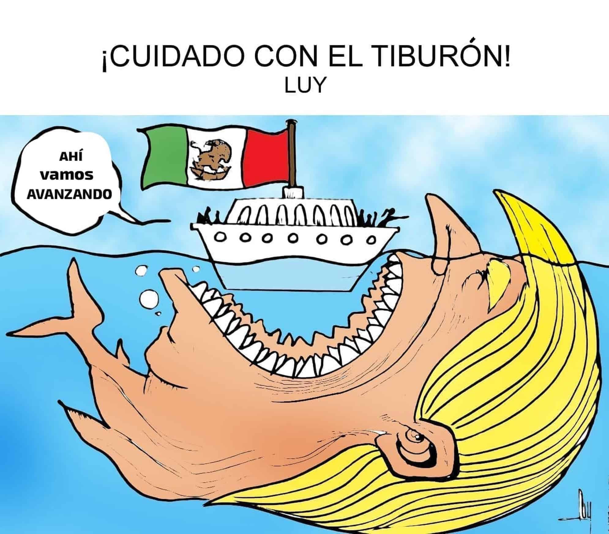 ¡Cuidado con el tiburón! ¡Cuidado con el tiburón!