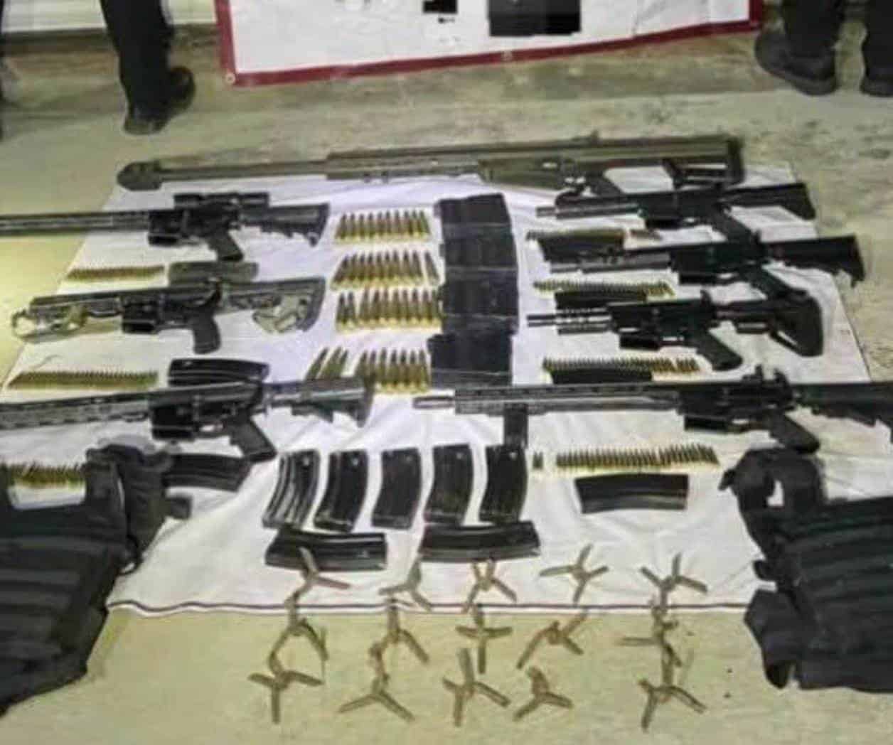 Asegura GE armas, vehículos y equipo táctico en Cd. Mier