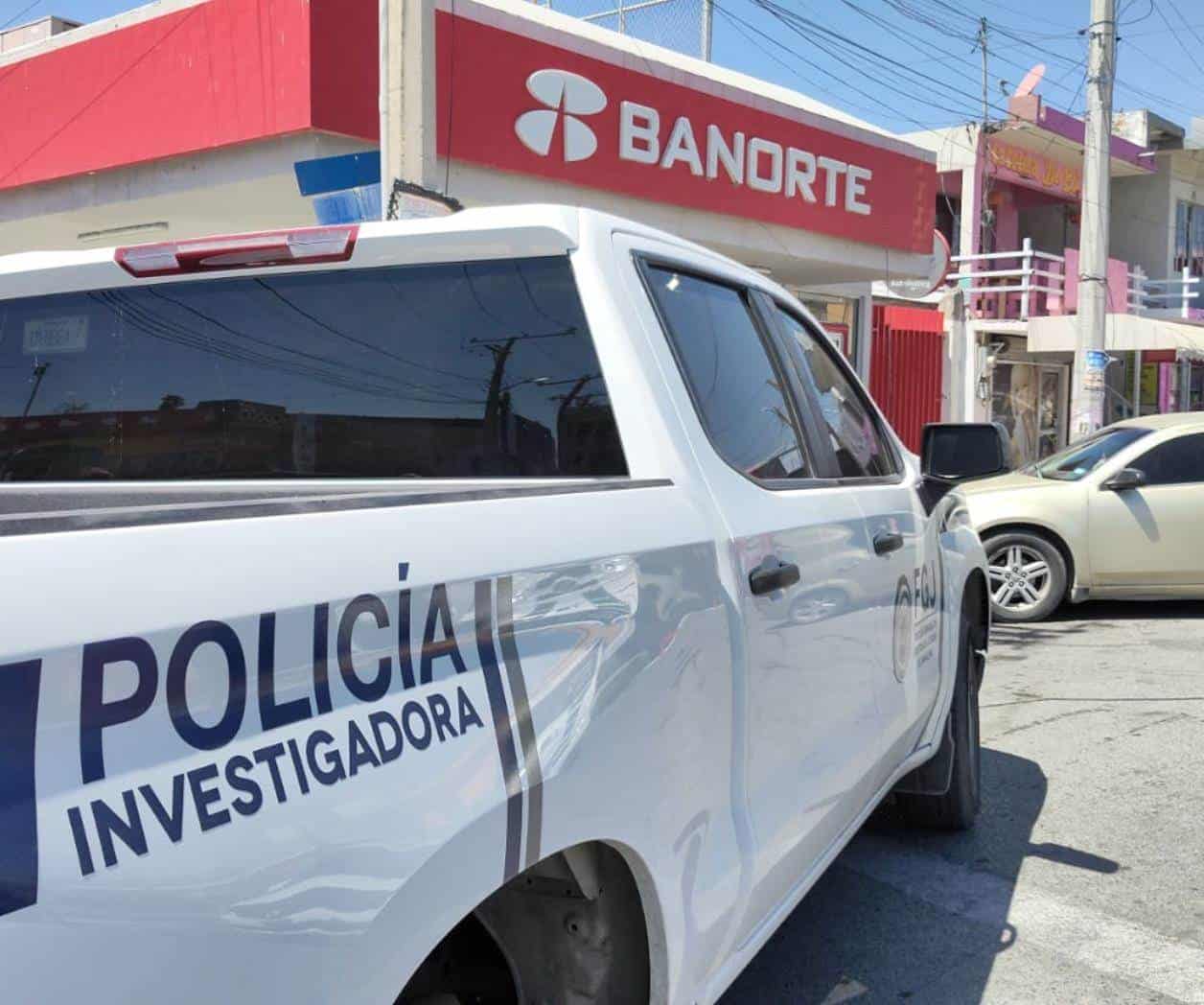 Asaltan sucursal bancaria en la colonia Benito Juárez