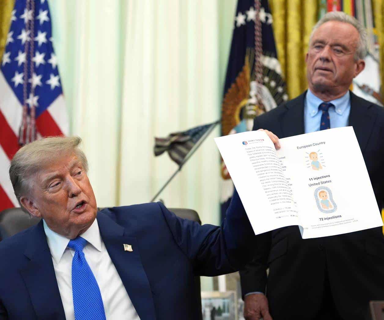 Cuestionan el plan de Trump sobre vacunas