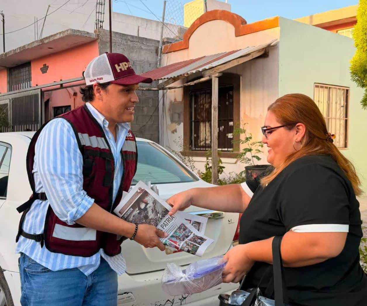 Humberto Prieto visitó a vecinos de Jarachina Sur
