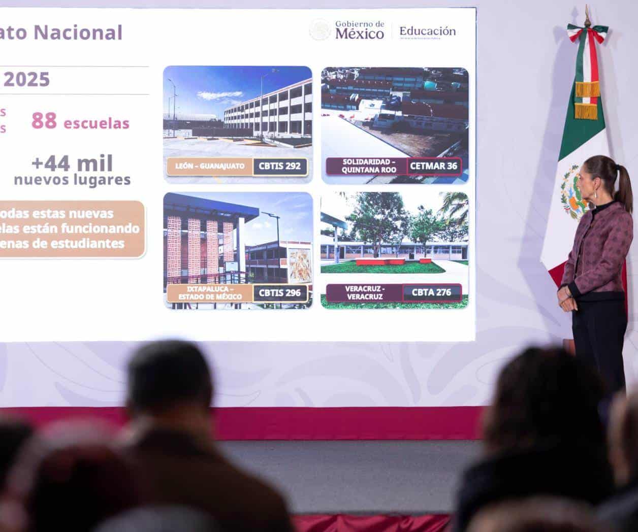 Duplican meta de nuevos lugares en Bachillerato Nacional