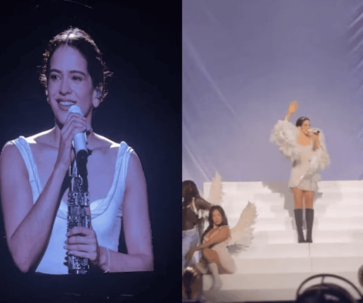 Rosalía termina antes su concierto en Guadalajara por fuerte lluvia
