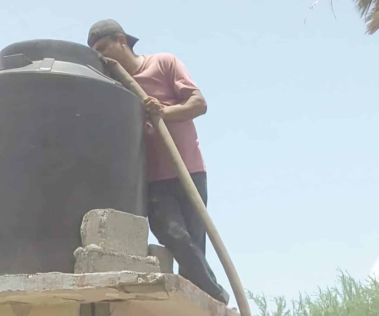 Hurtan tanques para almacenar agua potable
