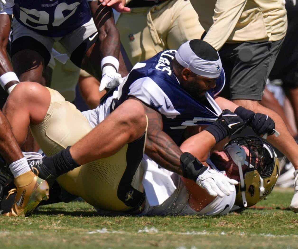 Cowboys y Saints multados con 500.000 dólares cada uno por la NFL tras pelea en práctica