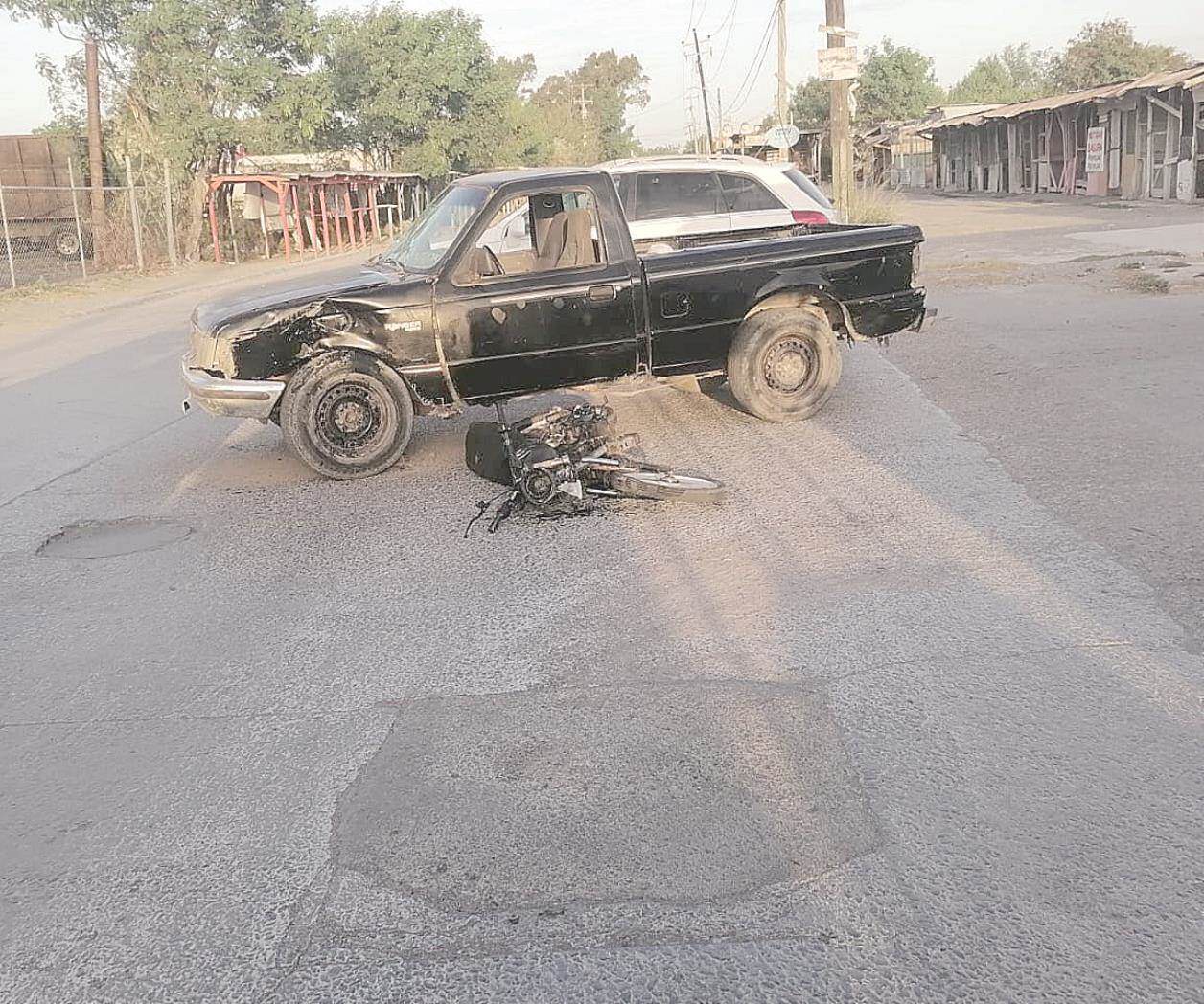 Atropellan a motociclista; su estado es delicado