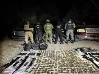 Aseguran armamento y drogas tras operativo en Ciudad Victoria