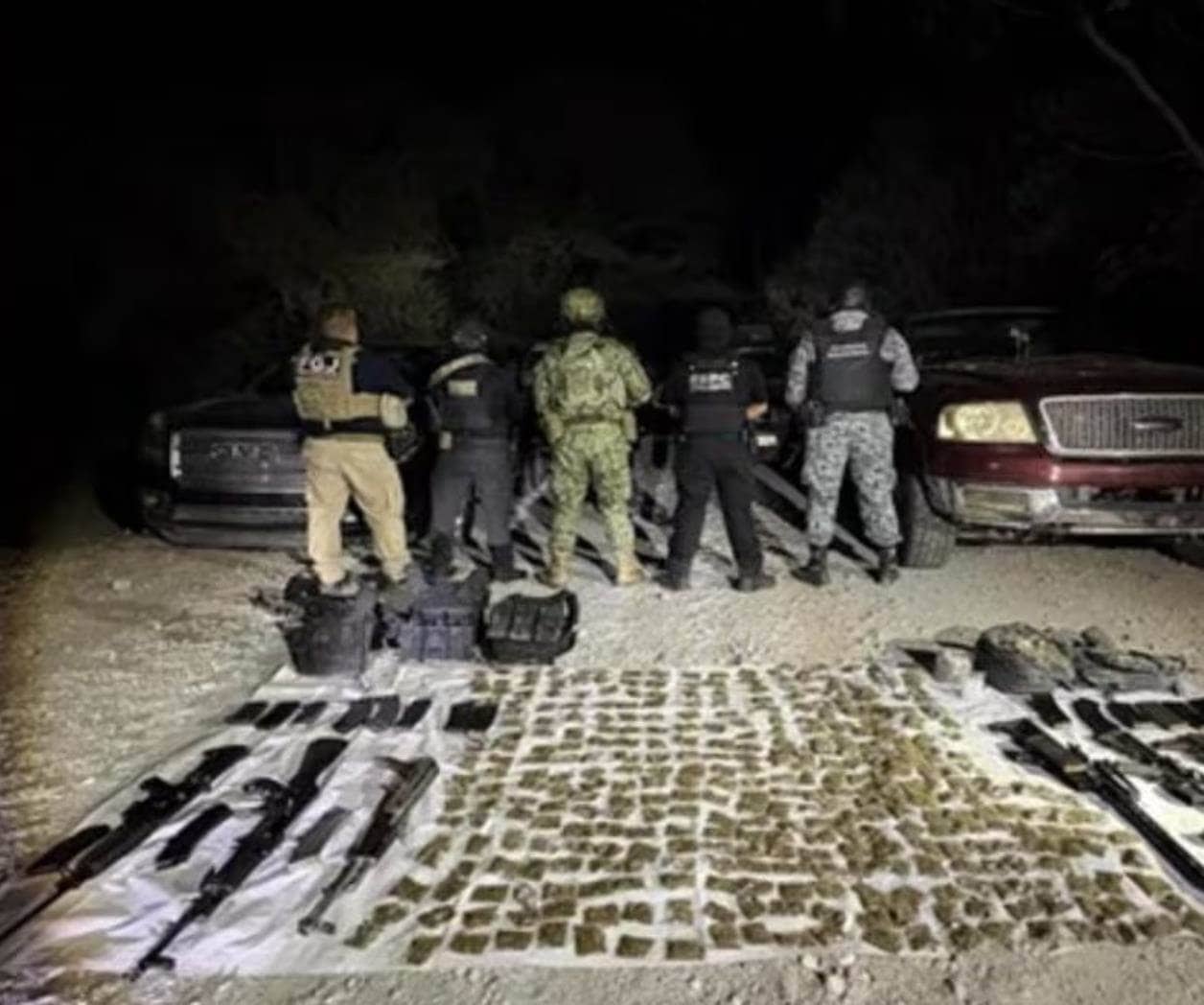 Aseguran armamento y drogas tras operativo en Ciudad Victoria