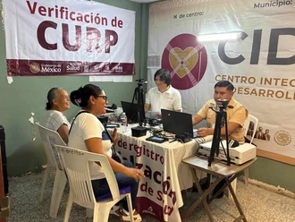  Instalan módulo móvil para la Credencial de Salud en Río Bravo
