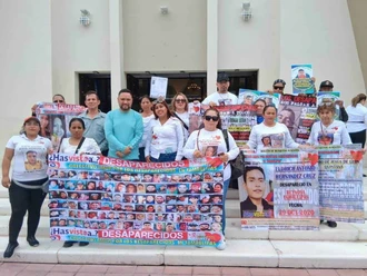 Claman por los  desaparecidos