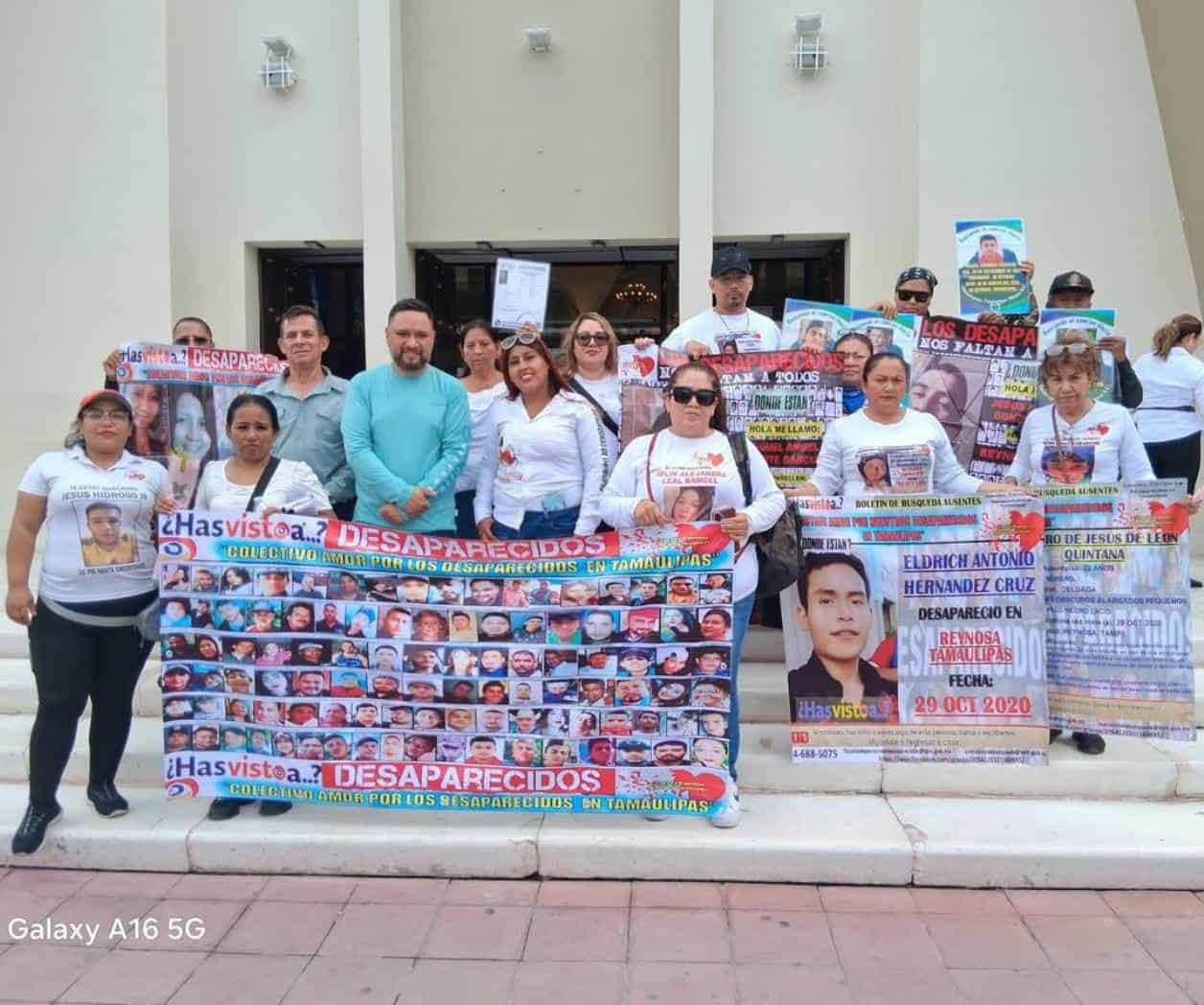 Claman por los  desaparecidos